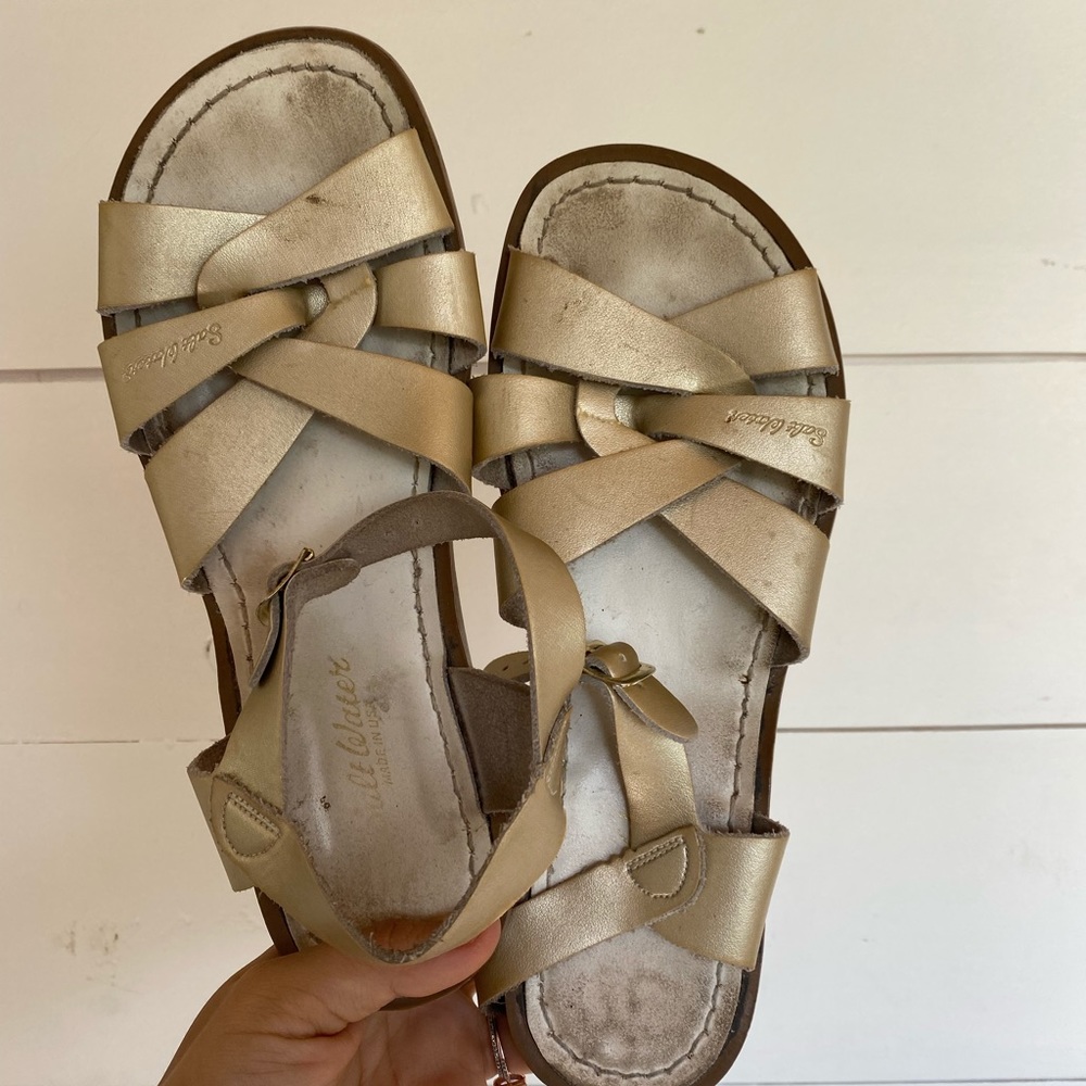 Gold Saltwater Sandals
